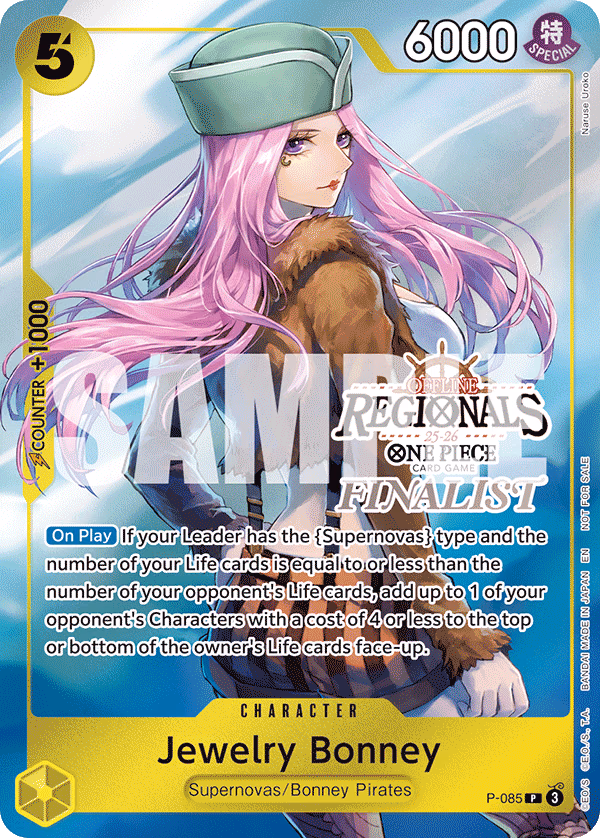 Jewelry Bonney (Online Regional Finalist Card Set 2025 Vol.2) One Piece card (P-085, Promotion Cards)