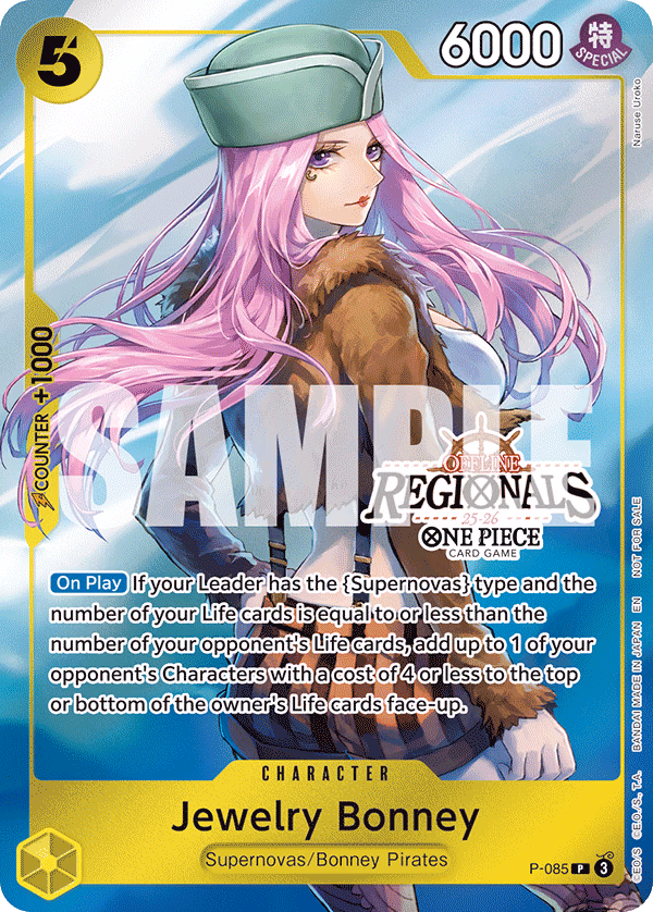 Jewelry Bonney (Online Regional Participation Pack 2025 Vol.2) One Piece card (P-085, Promotion Cards)