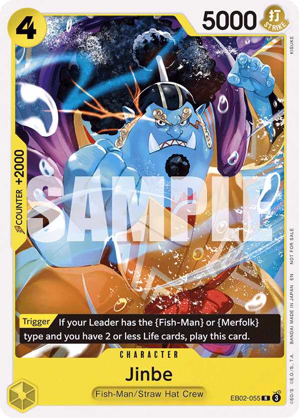 Jinbe (Tournament Pack 2025 Vol. 3) One Piece card (EB02-055, Promotion Cards)
