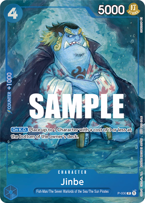 Jinbe (Event Pack Vol. 1) One Piece card (P-030, Promotion Cards)