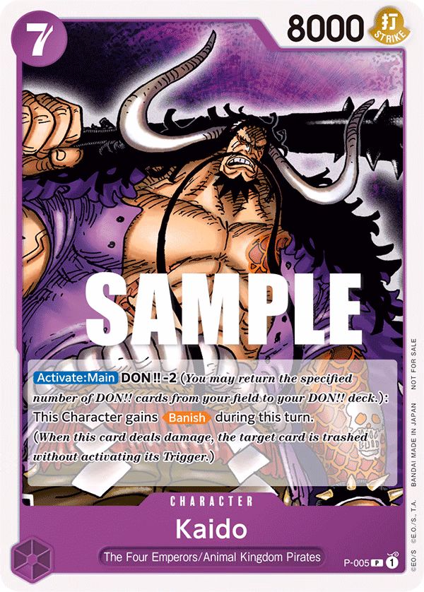 Kaido (Promotion Pack 2022) One Piece card (P-005, Promotion Cards)