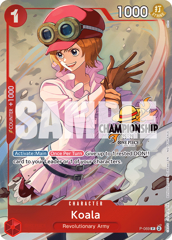 Koala (CS 25-26 Event Pack Finalist Ver.) One Piece card (P-069, Promotion Cards)