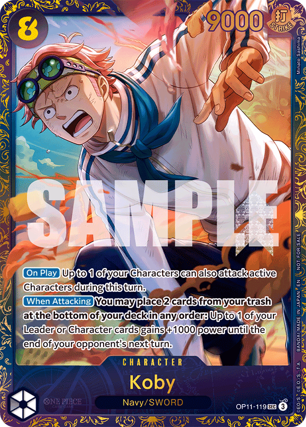 Koby (Treasure Cup August 2025) One Piece card (OP11-119, Promotion Cards)
