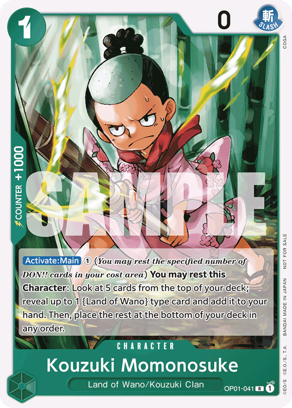 Kouzuki Momonosuke (Tournament Pack Vol. 7) One Piece card (OP01-041, Promotion Cards)