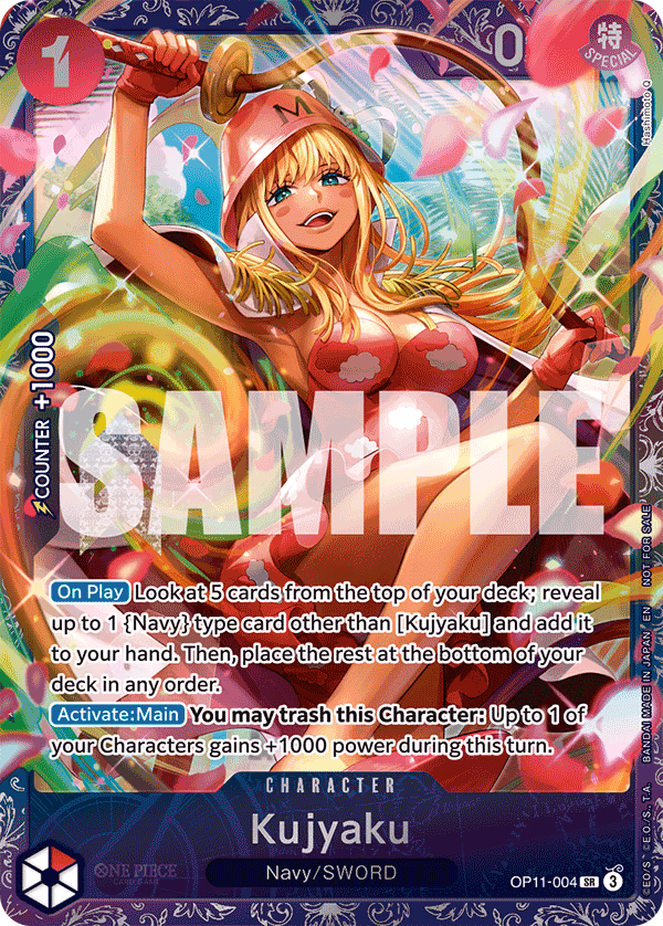 Kujyaku (Treasure Cup August 2025) One Piece card (OP11-004, Promotion Cards)