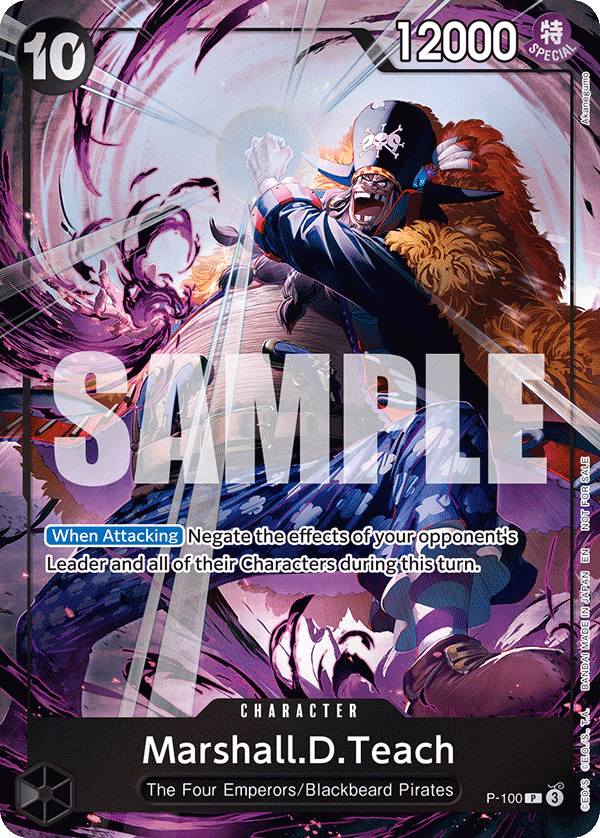 Marshall.D.Teach (Event Pack Vol. 8) One Piece card (P-100, Promotion Cards)