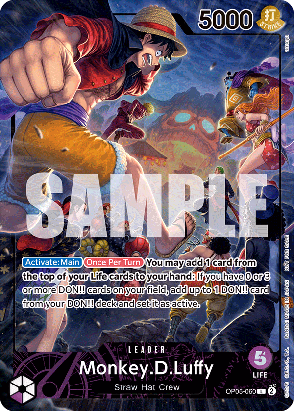 Monkey.D.Luffy (Sound Loader Vol. 1) One Piece card (OP05-060, Promotion Cards)