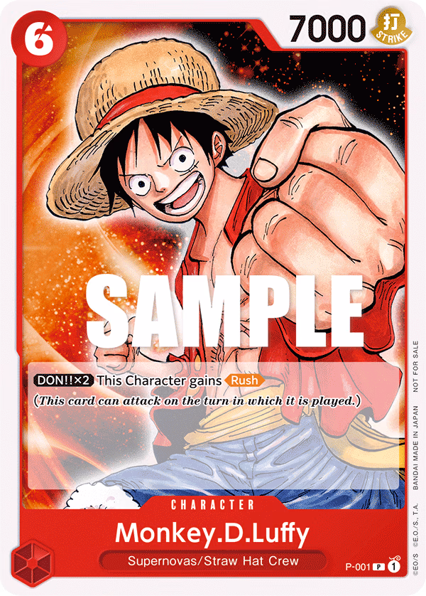 Monkey.D.Luffy (Promotion Pack 2022) One Piece card (P-001, Promotion Cards)