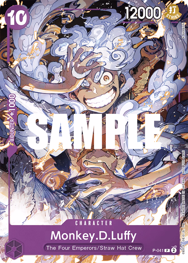 Monkey.D.Luffy One Piece card (P-041, Promotion Cards)