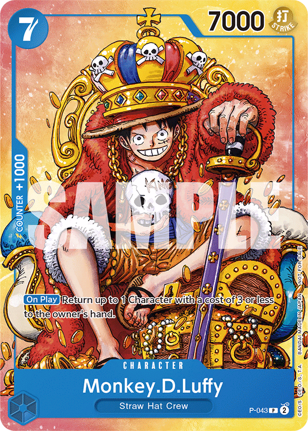 Monkey.D.Luffy (Convention Promo 2024) One Piece card (P-043, Promotion Cards)