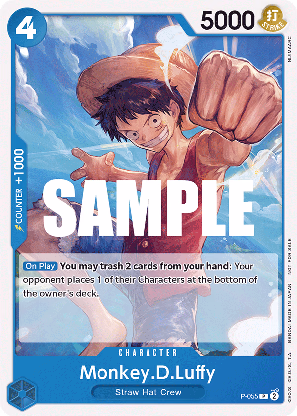 Monkey.D.Luffy (Sealed Battle Kit Vol. 1) One Piece card (P-055, Promotion Cards)