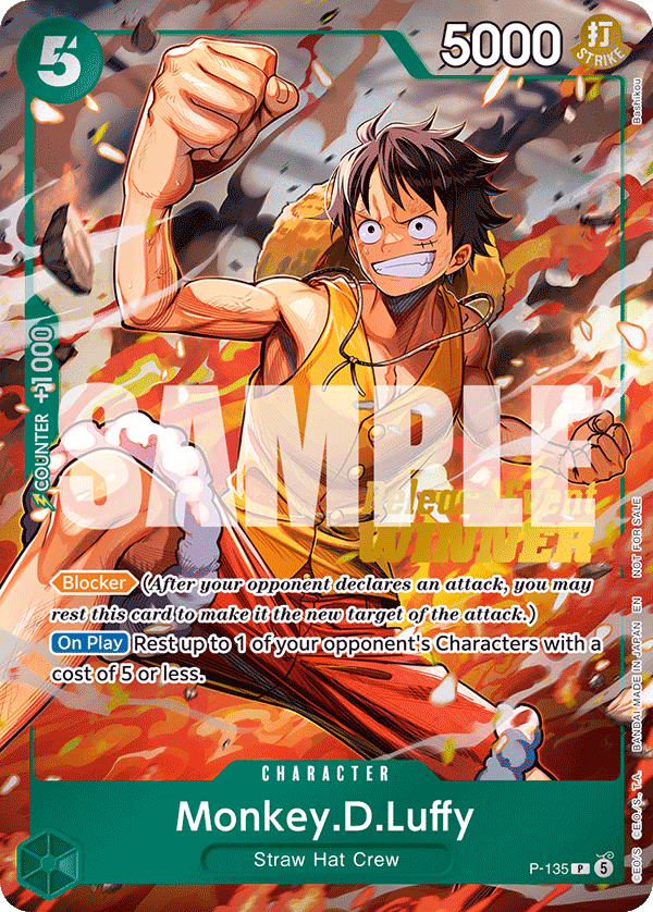 Monkey.D.Luffy (OP16 Release Event) One Piece card (P-135, Promotion Cards)
