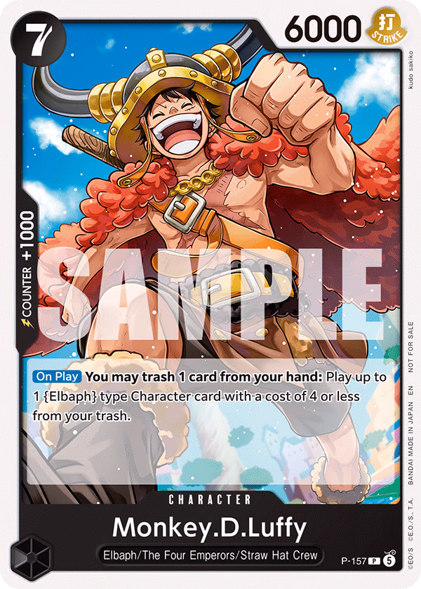 Monkey.D.Luffy (Pirates Party 2026 Vol. 3) One Piece card (P-157, Promotion Cards)