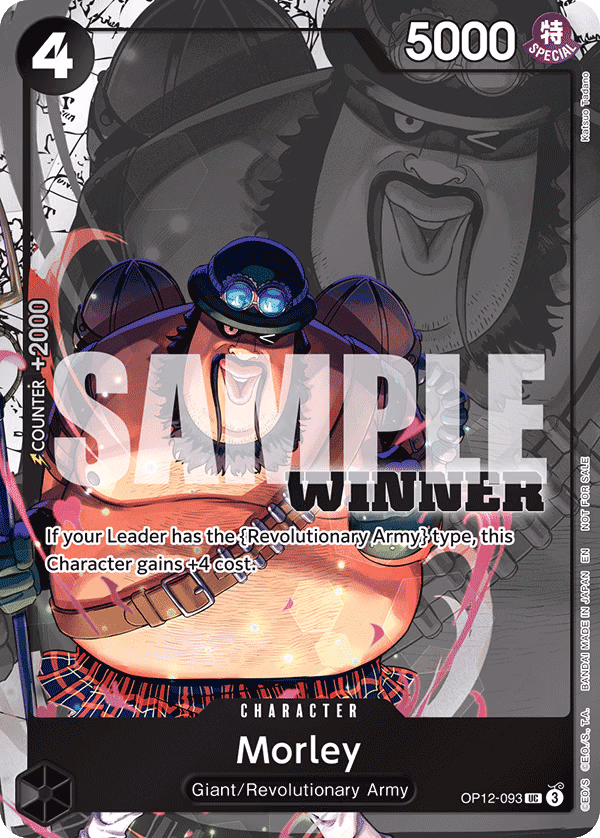 Morley (Winner Pack 2026 Vol. 1) One Piece card (OP12-093, Promotion Cards)