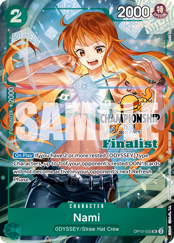 Nami (CS 25-26 Finalist Card Set 1) One Piece card (OP10-033, Promotion Cards)