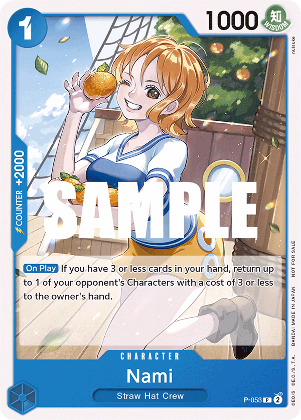 Nami (Sealed Battle Kit Vol. 1) One Piece card (P-053, Promotion Cards)