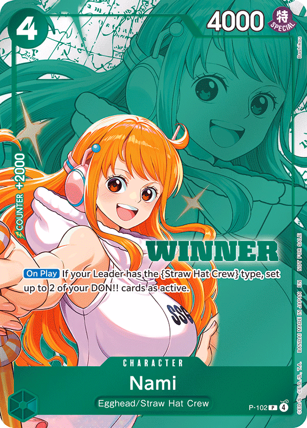 Nami (Winner Pack 2026 Vol. 2) One Piece card (P-102, Promotion Cards)