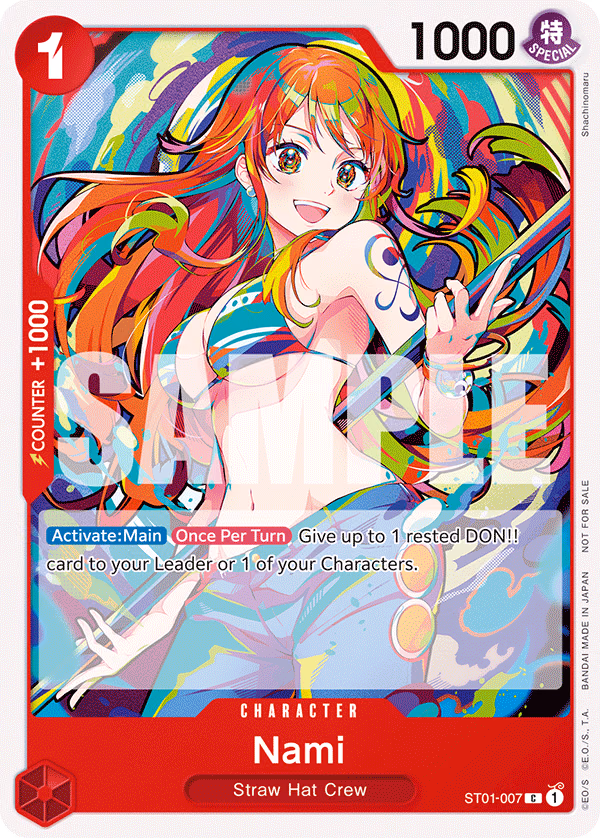Nami (2025 New Year Event Winner) One Piece card (ST01-007, Promotion Cards)