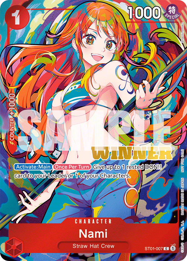 Nami (2025 New Year Event) One Piece card (ST01-007, Promotion Cards)