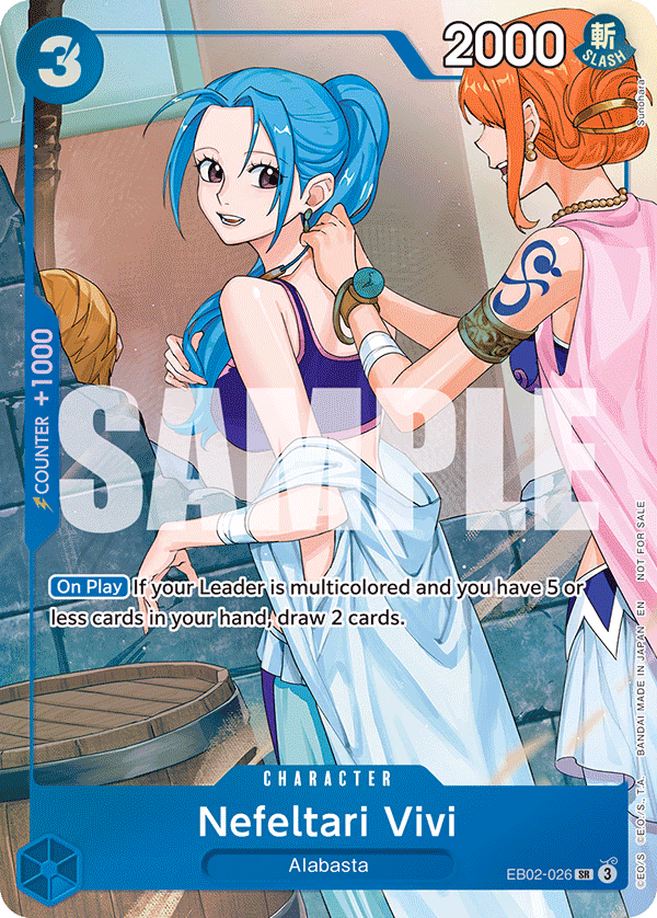 Nefeltari Vivi (ONE PIECE HEROINES CAMPAIGN Dash Pack) One Piece card (EB02-026, Promotion Cards)