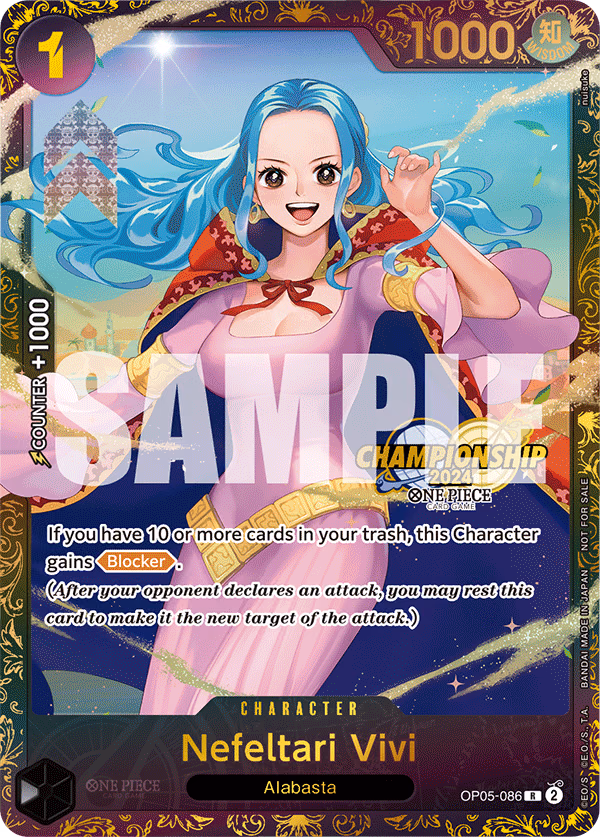 Nefeltari Vivi (October Championship 2024 Store Regionals) One Piece card (OP05-086, Promotion Cards)