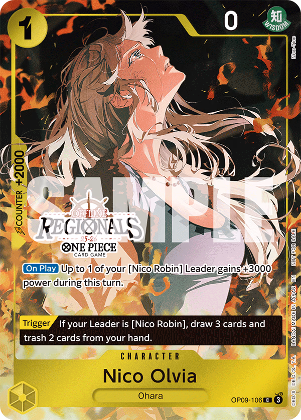 Nico Olvia (Offline Regional Participation Pack 2025 Vol.1) One Piece card (OP09-106, Promotion Cards)