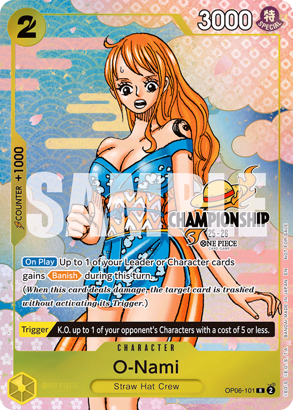 O-Nami (CS 25-26 Event Pack Finalist Ver.) One Piece card (OP06-101, Promotion Cards)
