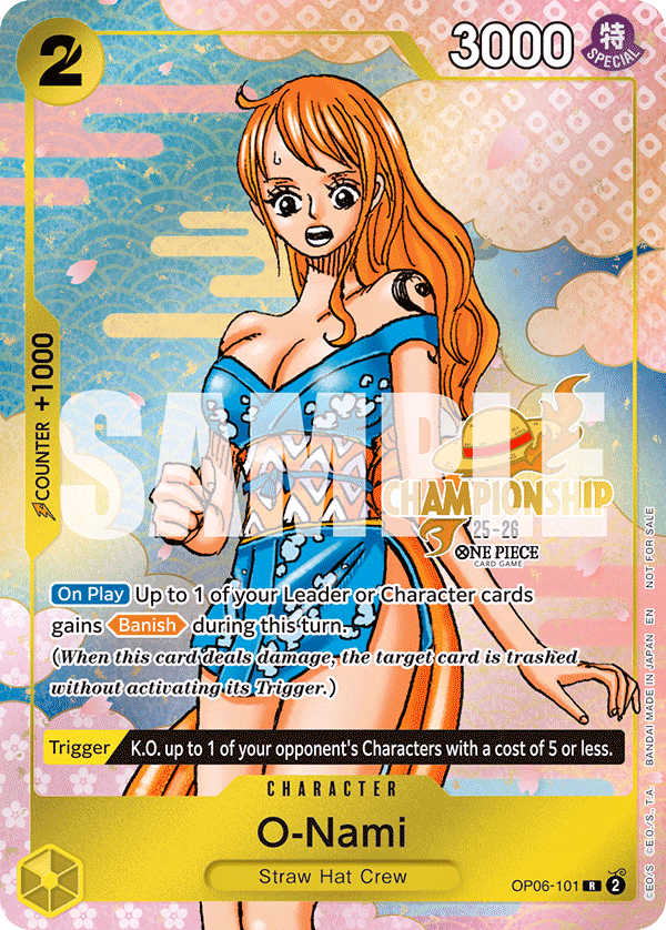 O-Nami (CS 25-26 Event Pack) One Piece card (OP06-101, Promotion Cards)