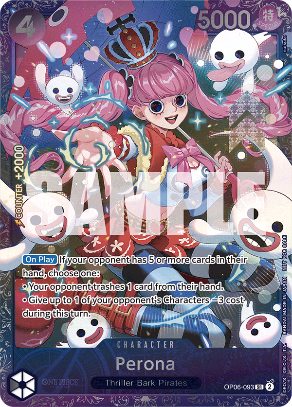 Perona (Treasure Cup 2024) One Piece card (OP06-093, Promotion Cards)