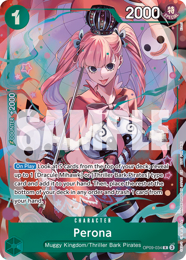 Perona (Judge Pack Vol. 5) One Piece card (OP09-034, Promotion Cards)