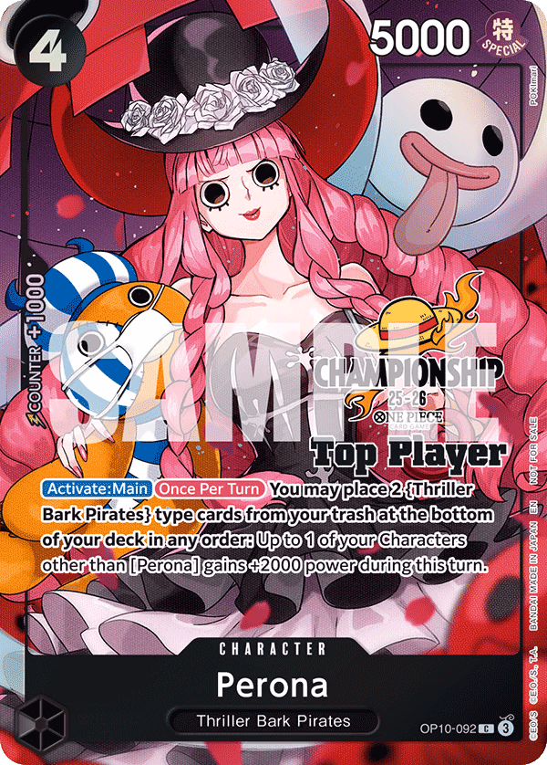 Perona (CS 25-26 Top Player Pack) One Piece card (OP10-092, Promotion Cards)