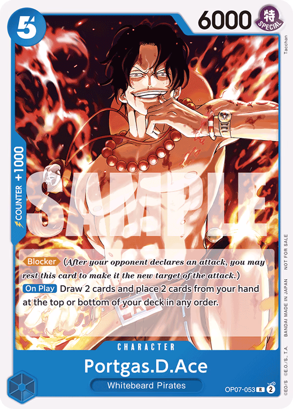 Portgas.D.Ace (Tournament Pack 2024 Oct.-Dec.) One Piece card (OP07-053, Promotion Cards)