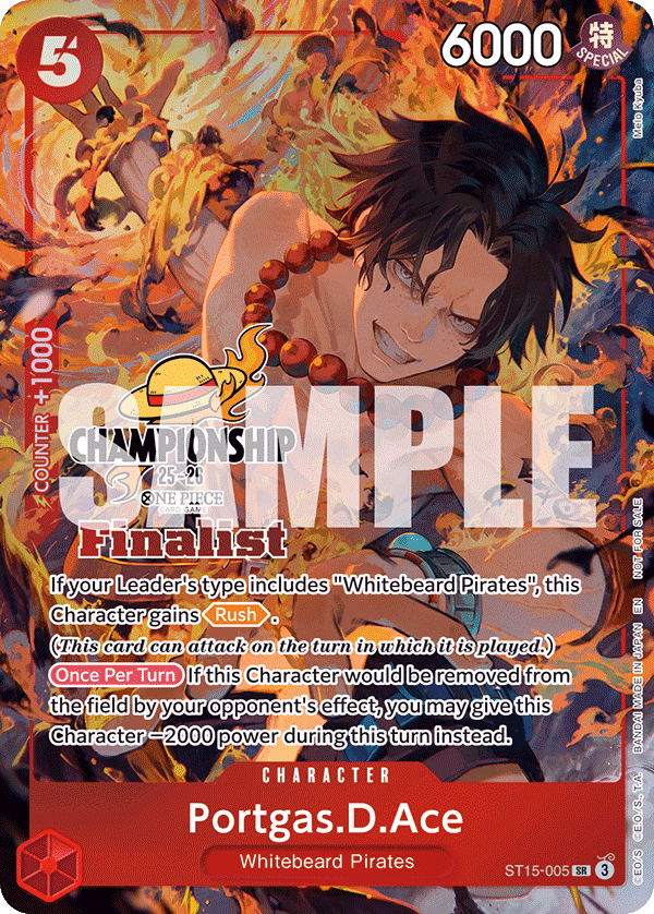 Portgas.D.Ace (CS 25-26 Finalist Card Set 1) One Piece card (ST15-005, Promotion Cards)