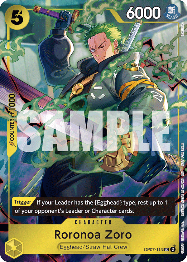 Roronoa Zoro (One Piece Day Dallas 2025) One Piece card (OP07-113, Promotion Cards)