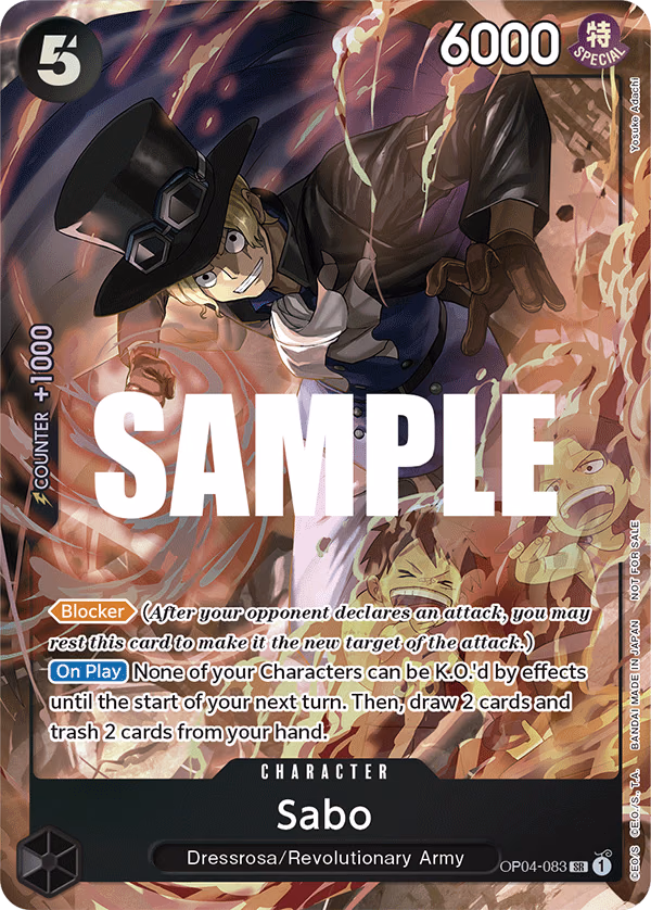Sabo (Sealed Battle 2023 Vol. 1) One Piece card (OP04-083, Promotion Cards)