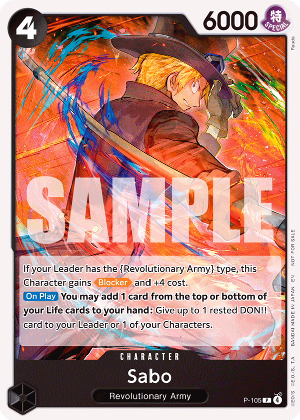 Sabo (Store Tournament 2025 Vol. 4) One Piece card (P-105, Promotion Cards)