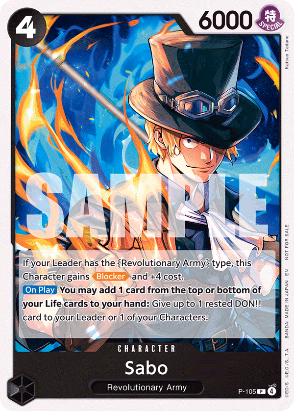 Sabo (Tournament Pack 2026 Vol. 2) One Piece card (P-105, Promotion Cards)