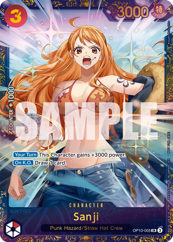 Sanji (Treasure Cup 2025) One Piece card (OP10-005, Promotion Cards)