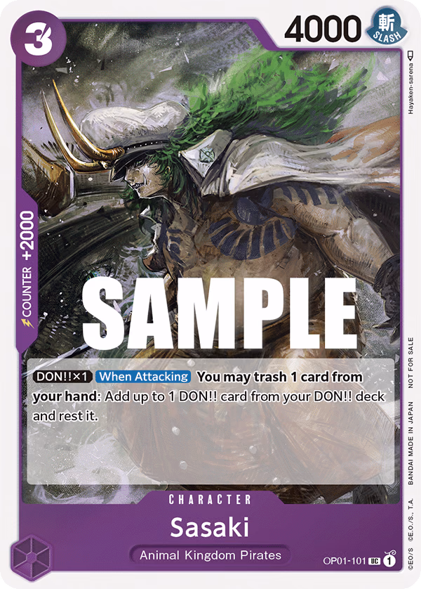 Sasaki (CS 2023 Event Pack) One Piece card (OP01-101, Promotion Cards)