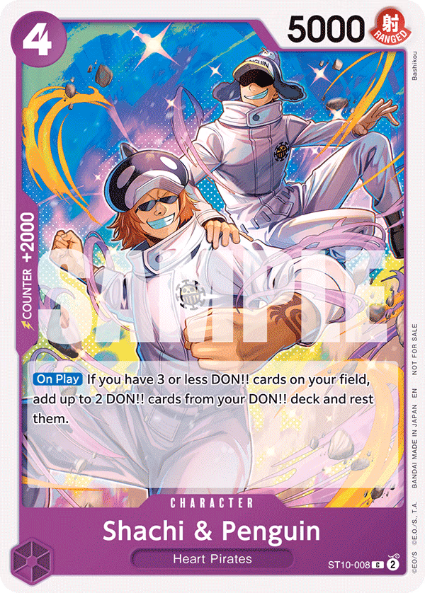 Shachi & Penguin (Tournament Pack 2025 Vol. 4) One Piece card (ST10-008, Promotion Cards)