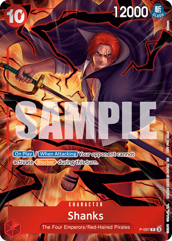 Shanks (Event Pack Vol. 8) One Piece card (P-097, Promotion Cards)