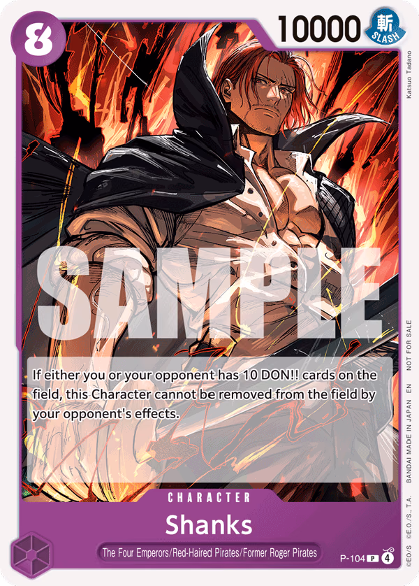 Shanks (Store Tournament 2025 Vol. 4) One Piece card (P-104, Promotion Cards)