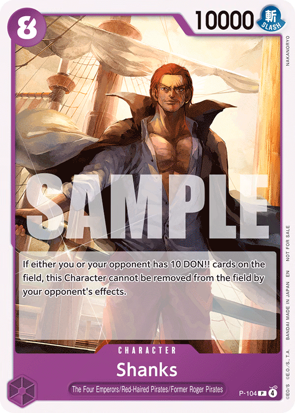 Shanks (Tournament Pack 2026 Vol. 2) One Piece card (P-104, Promotion Cards)