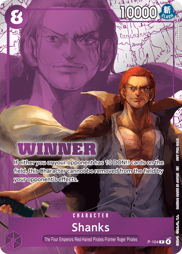 Shanks (Winner Pack 2026 Vol. 2) One Piece card (P-104, Promotion Cards)