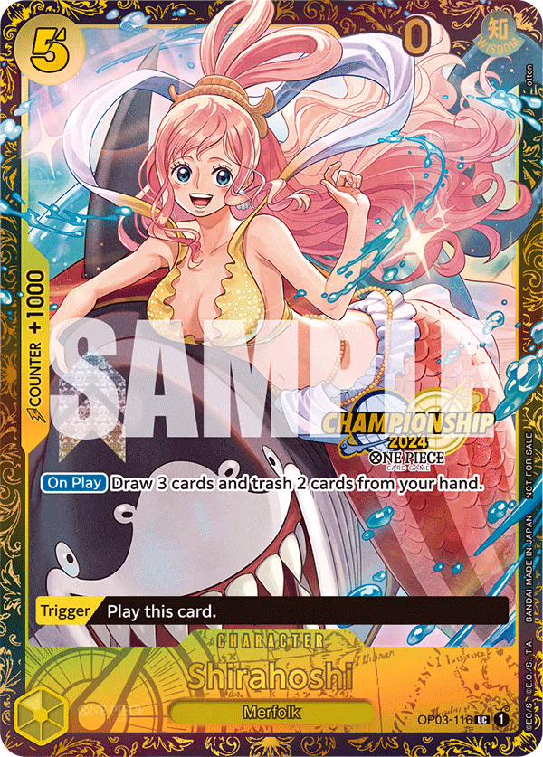 Shirahoshi (CS 2024 Celebration Pack) One Piece card (OP03-116, Promotion Cards)