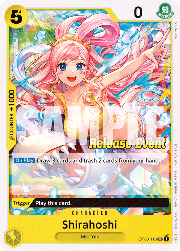 Shirahoshi (ST15 - ST20 Release Event Pack) One Piece card (OP03-116, Promotion Cards)