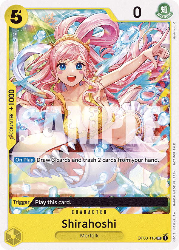 Shirahoshi (Tournament Pack Vol. 6) One Piece card (OP03-116, Promotion Cards)