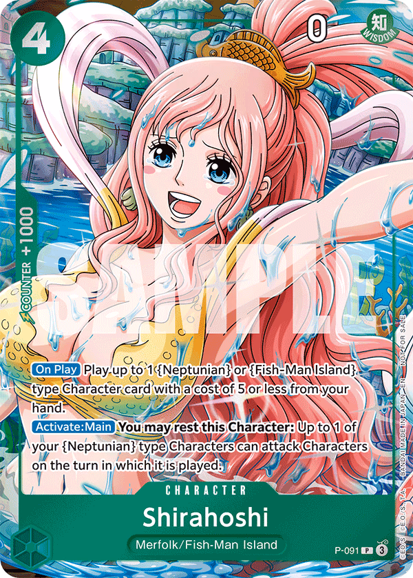 Shirahoshi (Event Pack Vol. 7) One Piece card (P-091, Promotion Cards)