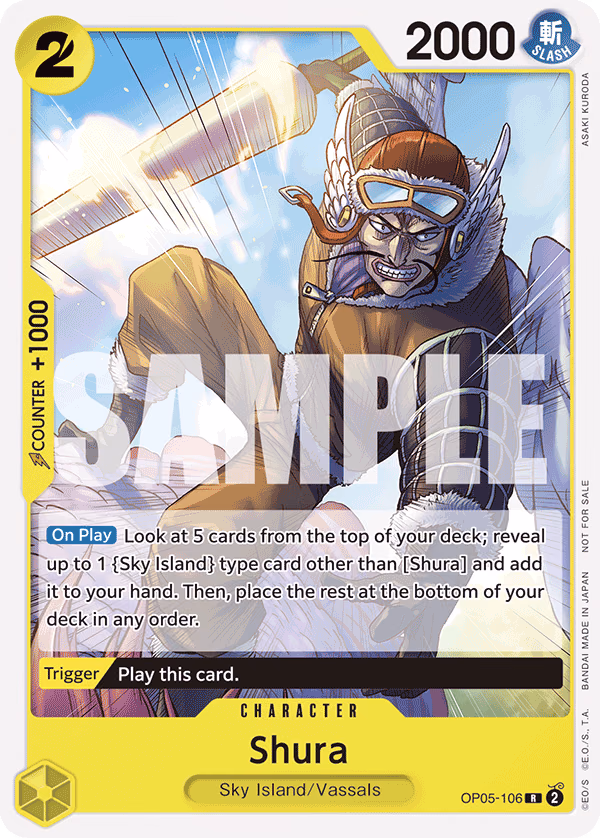 Shura (Tournament Pack Vol. 7) One Piece card (OP05-106, Promotion Cards)