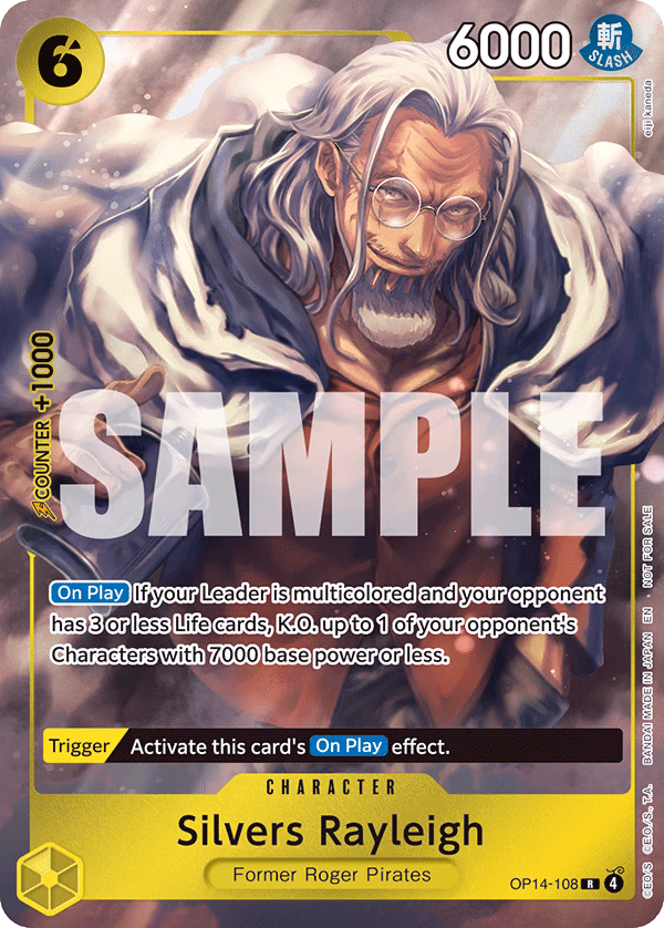 Silvers Rayleigh (OP14-EB04 Dash Pack Campaign) One Piece card (OP14-108, Promotion Cards)